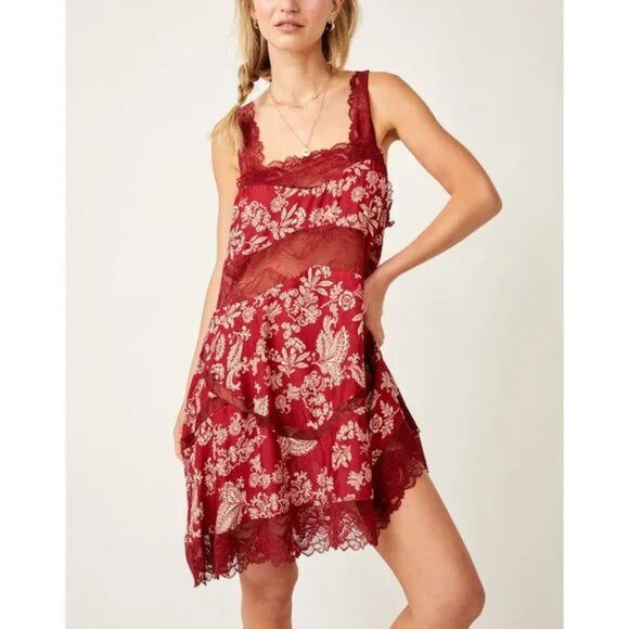 new Free People All Nighter Trapeze Slip Nightgown  1t6 - Picture 1 of 5